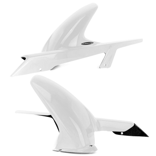 Pyramid Plastics Pyramid hugger | gloss white | ktm 125 duke 2012>2023